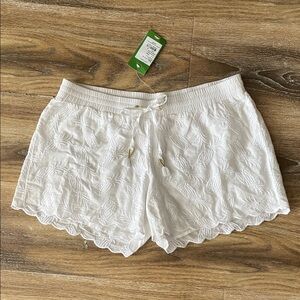 Lilly Pulitzer Baybreeze Short in Resort White Embroidery Short NWT